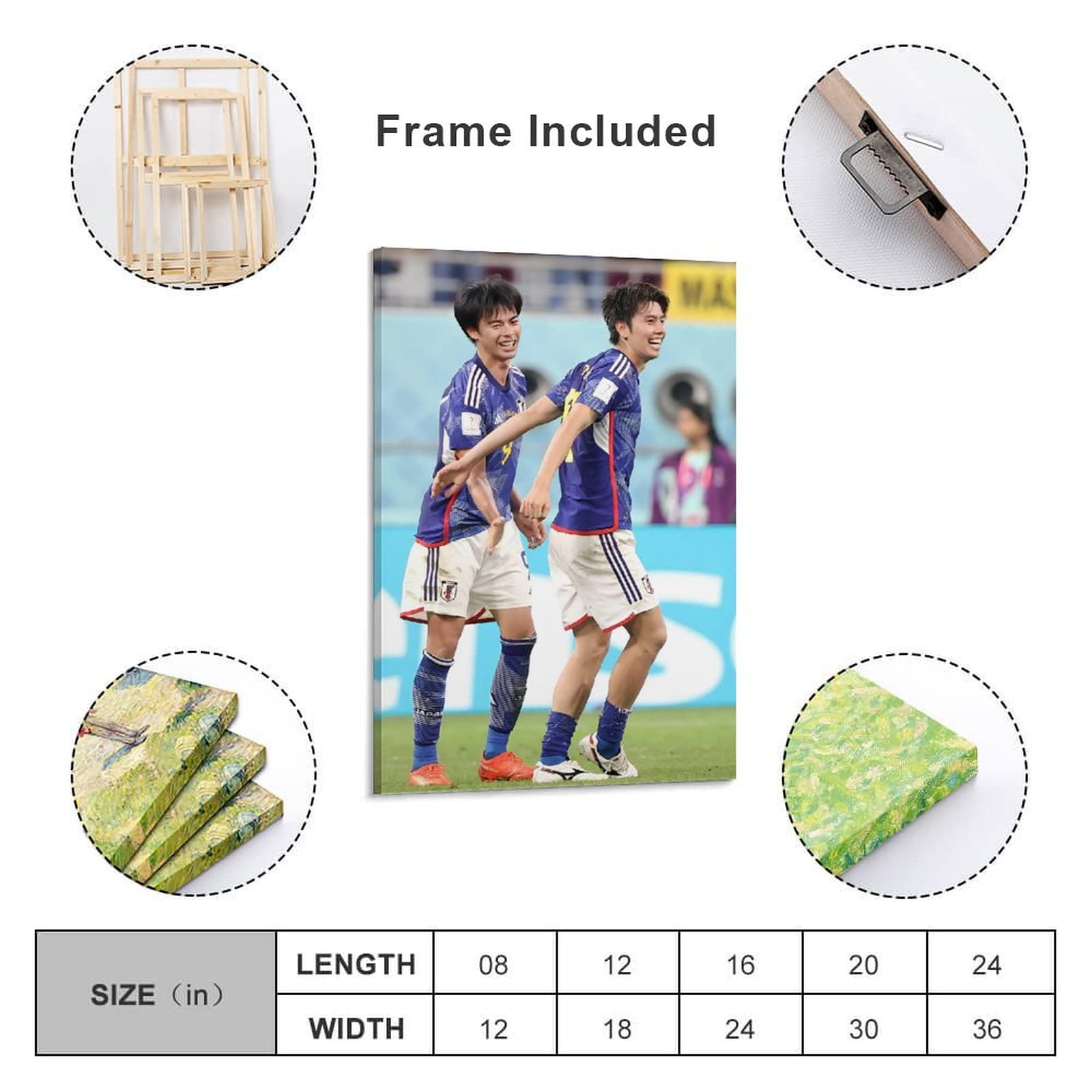 Amazon.co.jp: 三笘薫 田中碧 サッカー日本代表 ポスター（1） 印刷